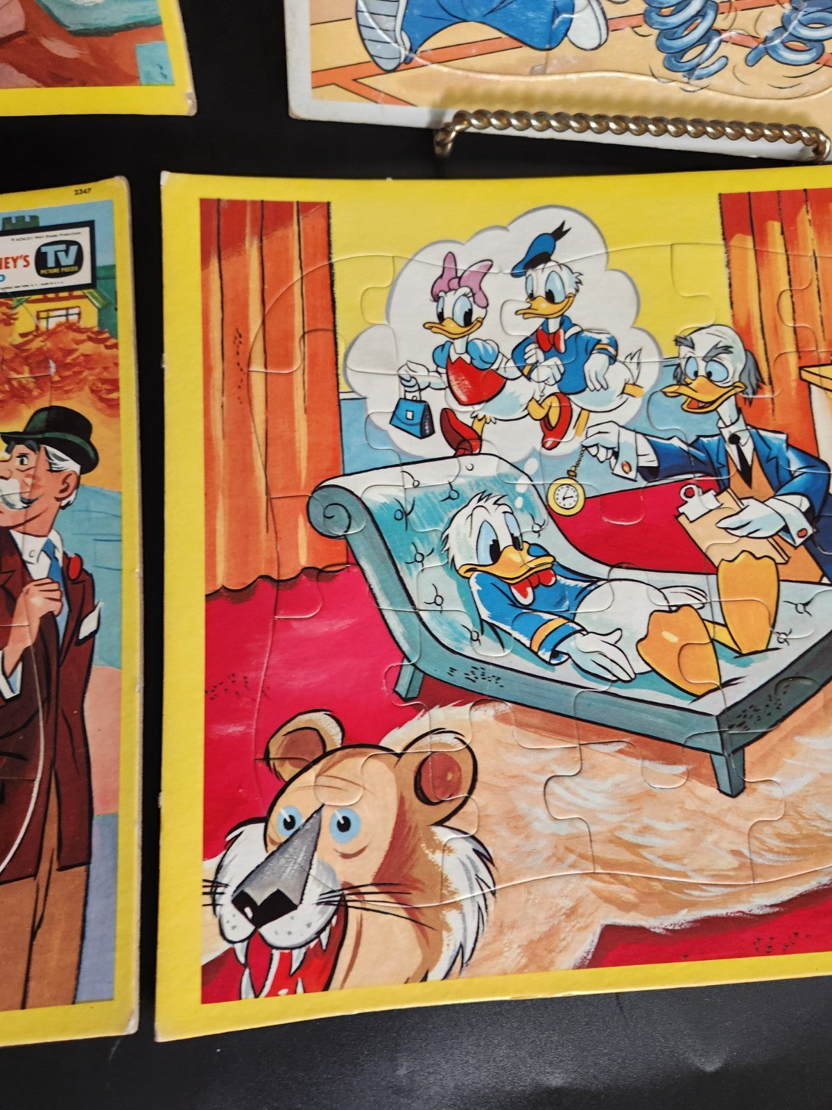Vintage Disney Frame Tray Puzzle Lot Goofy Donald Duck Snow White Pluto 1980s