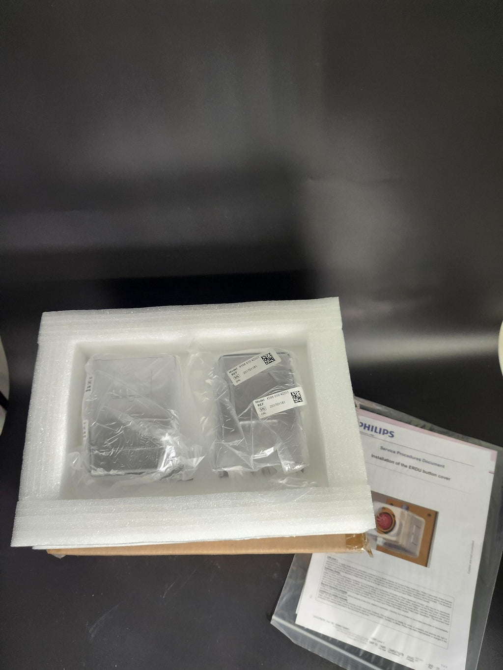 Philips Healthcare ERDU Button Cover Set 459801042301 Clear New Open Box Kit