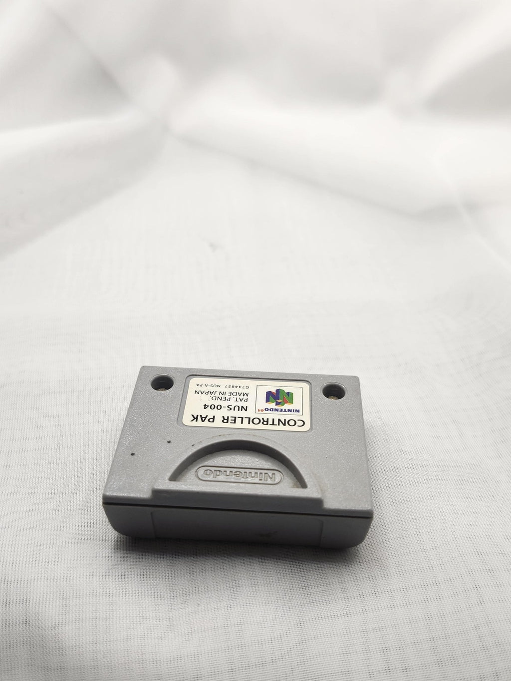 Nintendo 64 Controller Pak N64 Memory Card Official Nintendo Gray NUS-004 Japan