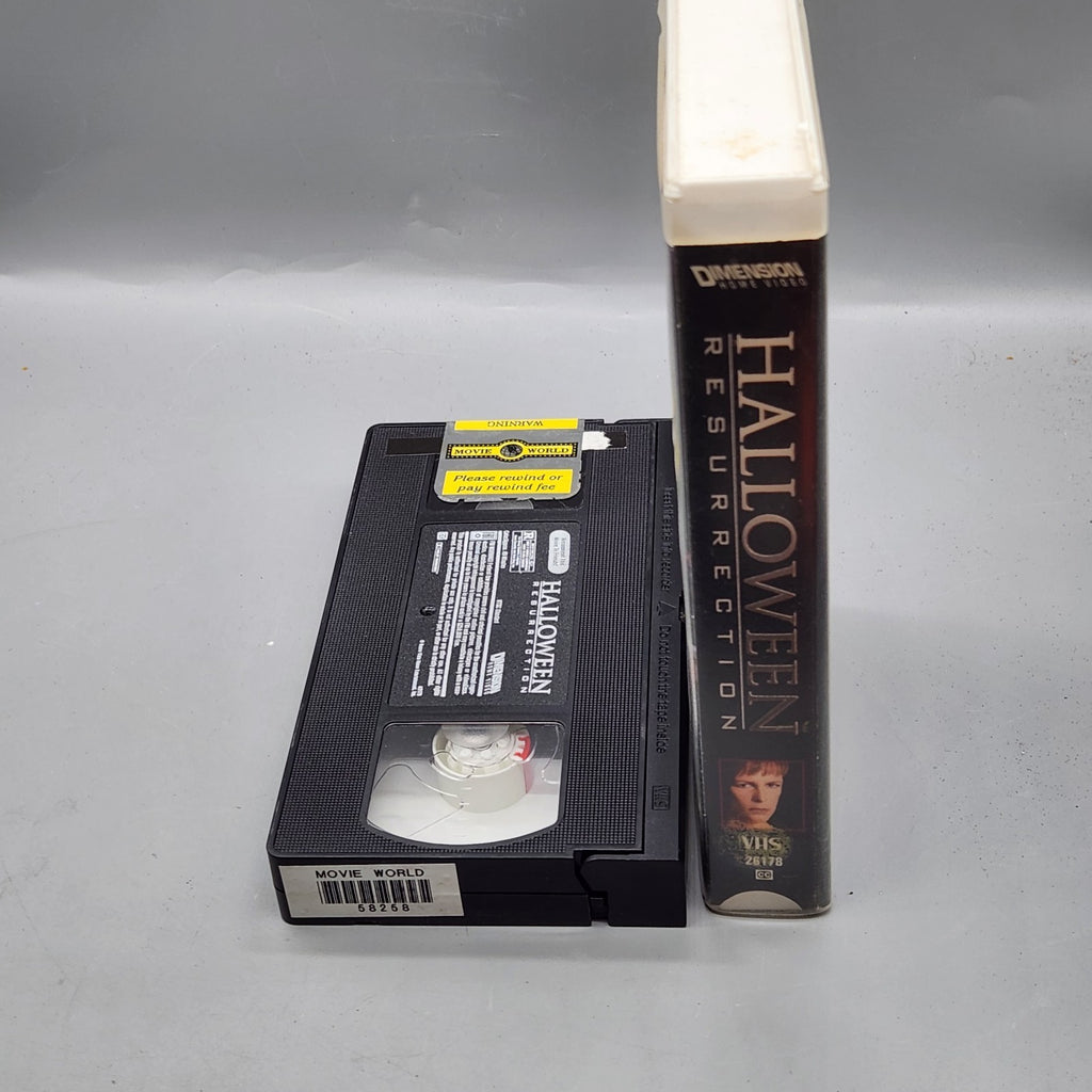Halloween Resurrection VHS 🎬 Retro Horror Classic – Video Store Era Tape