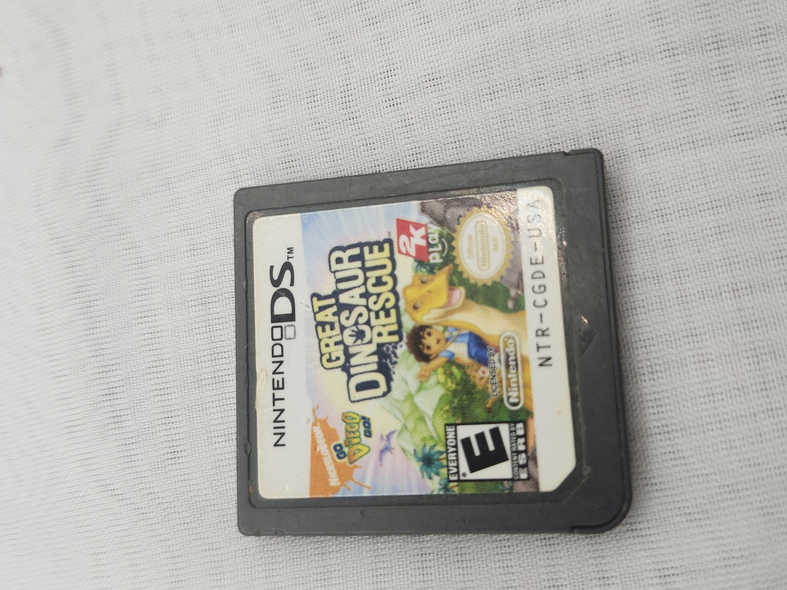 Go Diego Go Great Dinosaur Rescue Nintendo DS Game Cart 2K Play NTSC-U/C 2008 E