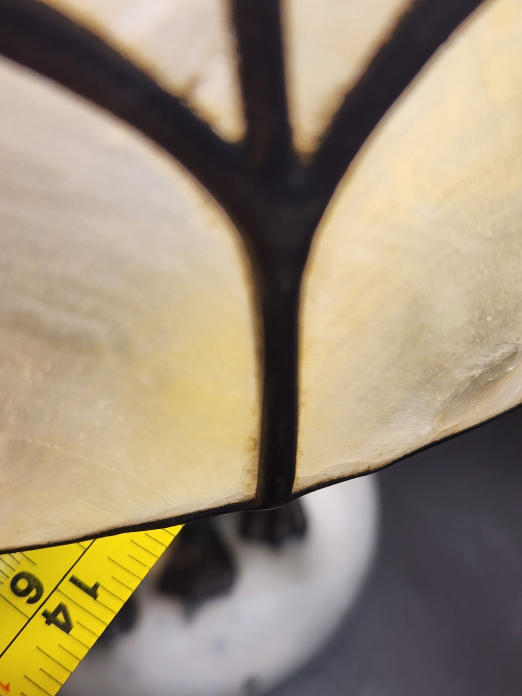 Barclay Penguin Table Lamp Capiz Shell Shade Vintage Sculptural 18” Working