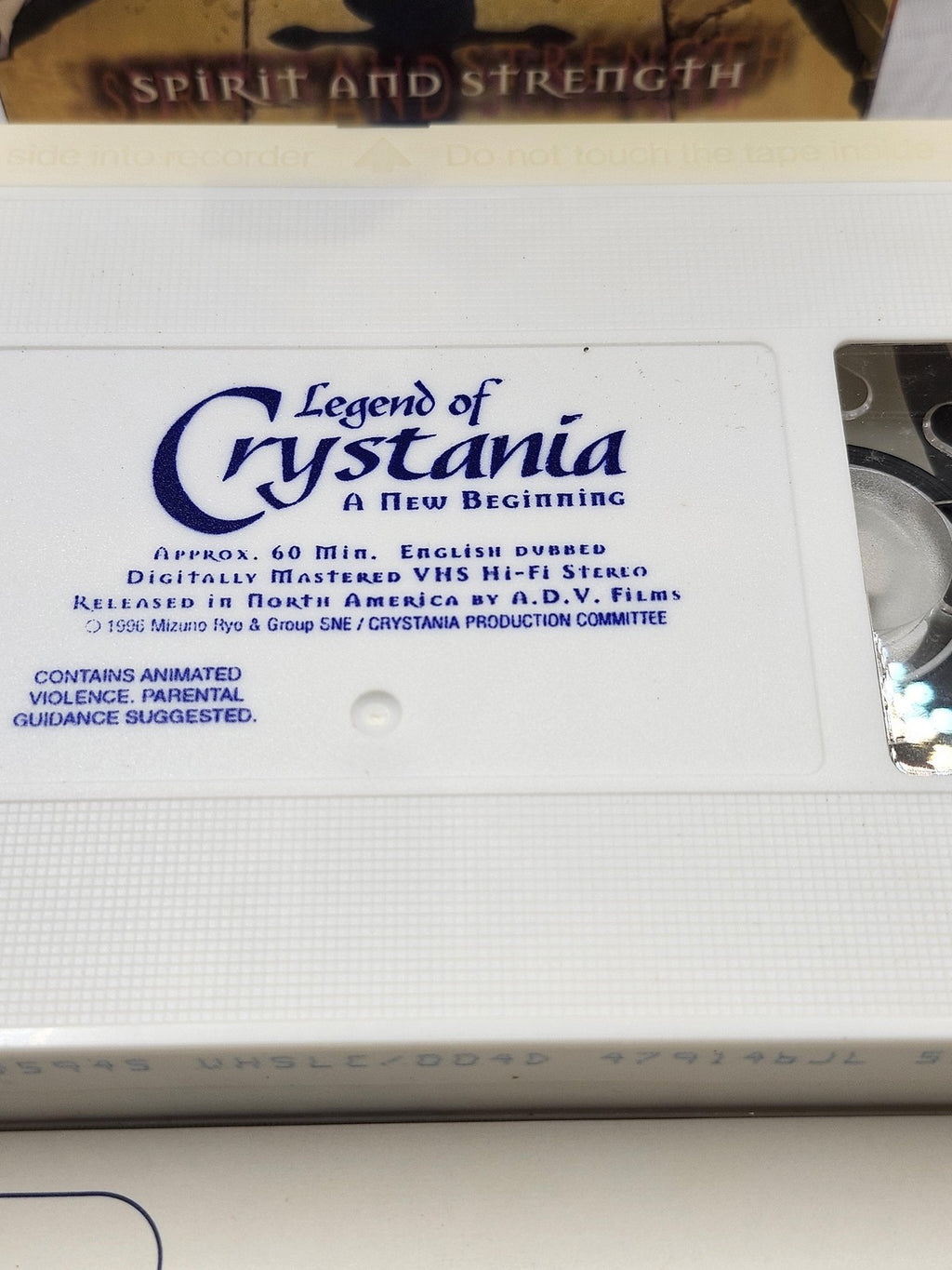 Vintage Legend Of Crystania A New Beginning VHS ADV Films Anime Japan Eng Dub