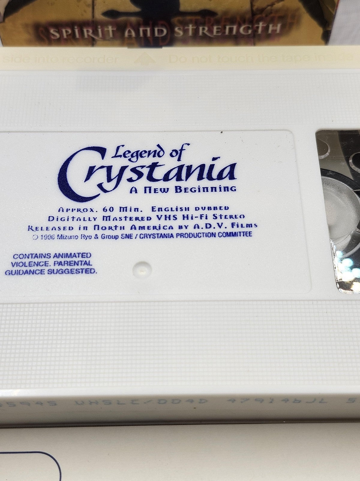 Vintage Legend Of Crystania A New Beginning VHS ADV Films Anime Japan Eng Dub