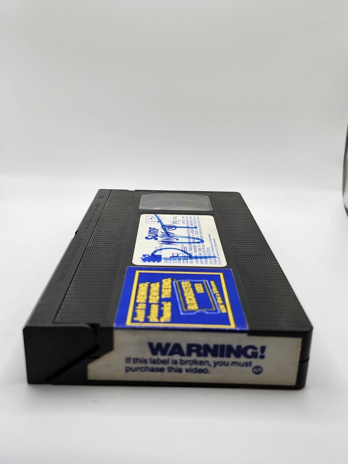Surf Ninjas VHS Blockbuster Rental Tape 1993 New Line Video Vintage Tested