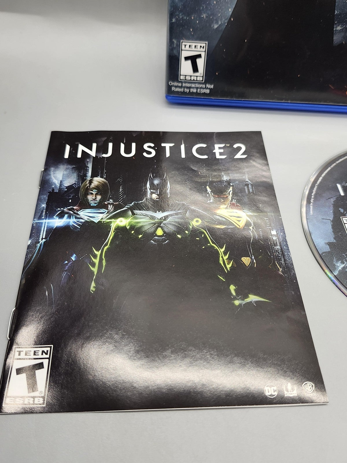 Injustice 2 PlayStation 4 PS4 Game T Warner Bros. NTSC-U/C 2017 Disc Manual