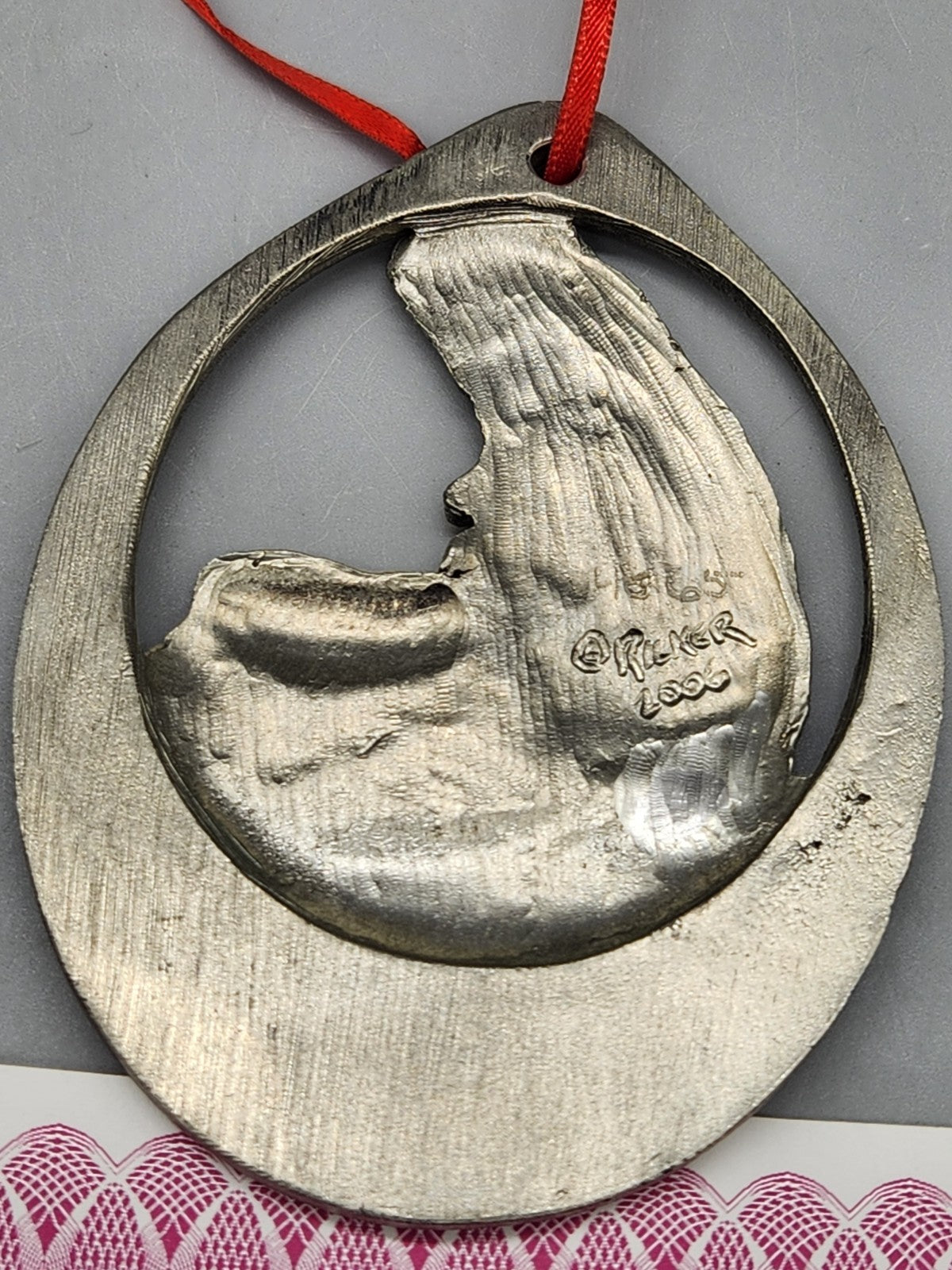 Michael Ricker 2006 Rocky Mountain National Park Marmot Ornament Pewter w/ COA