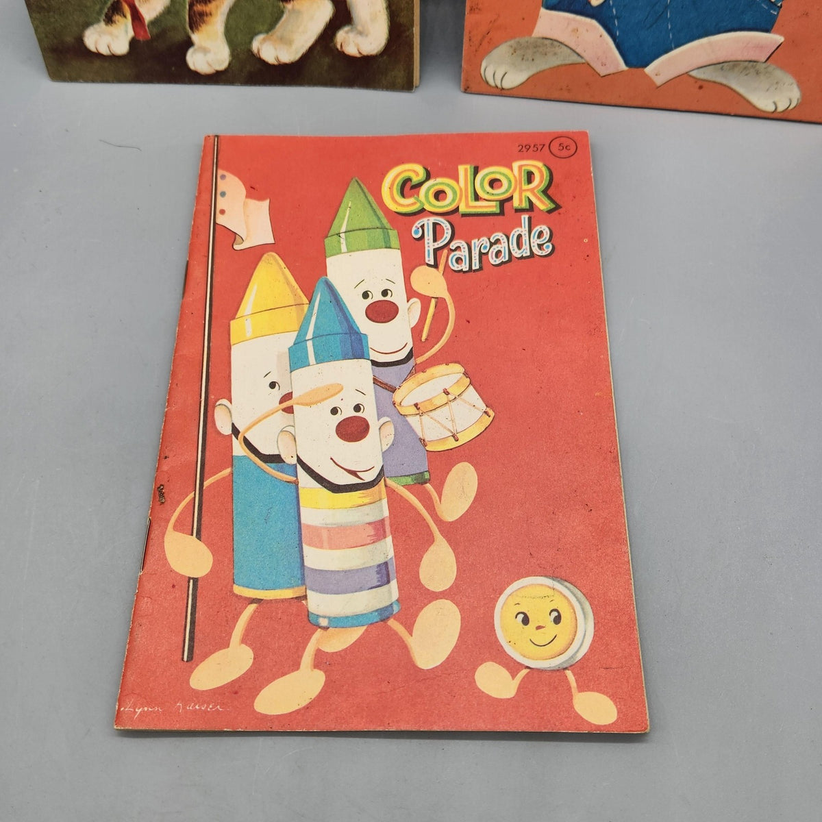 Vintage Baby Animals Easy To Finish Color Parade 3 PB Coloring Books USA 1960s