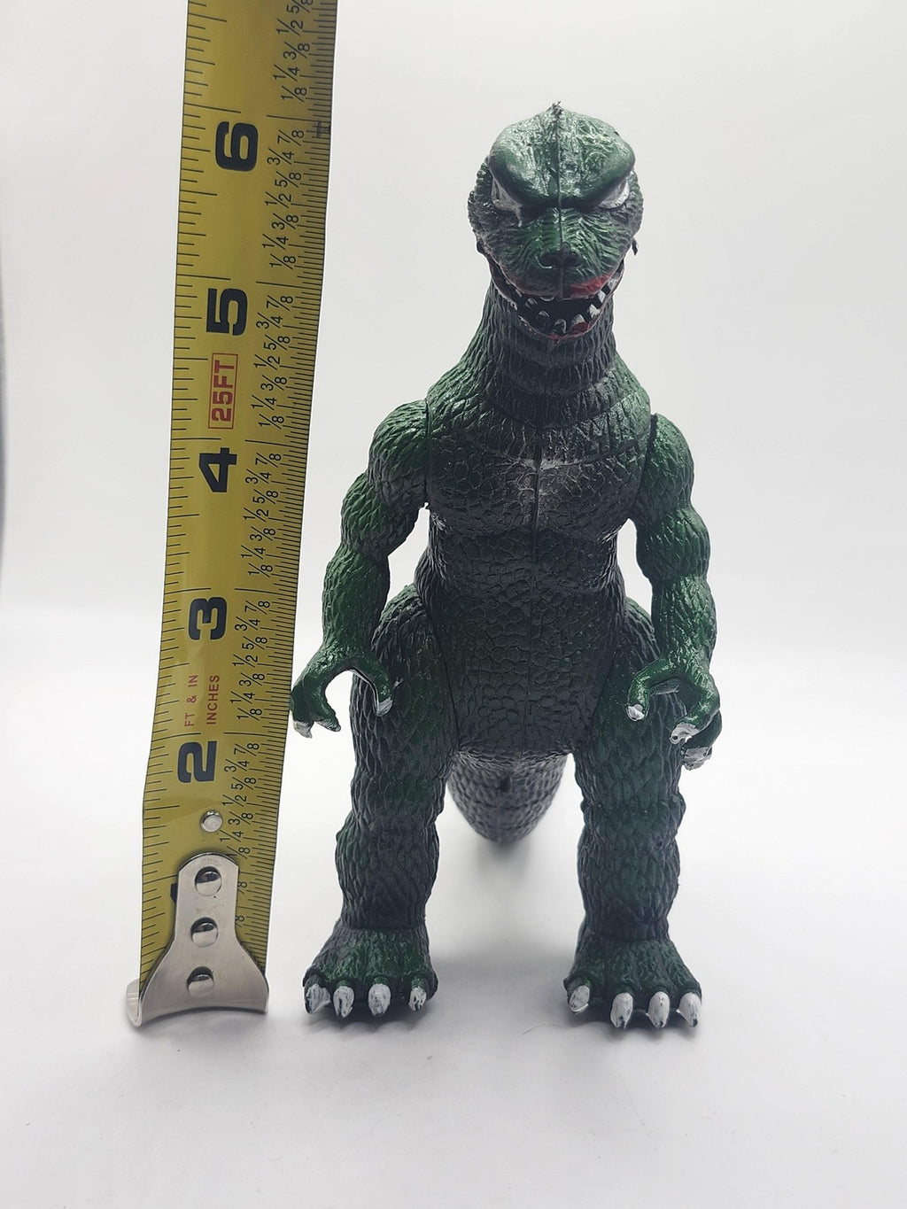 Vintage 1985 Imperial Godzilla 6in Action Figure Green Plastic Loose Hong Kong
