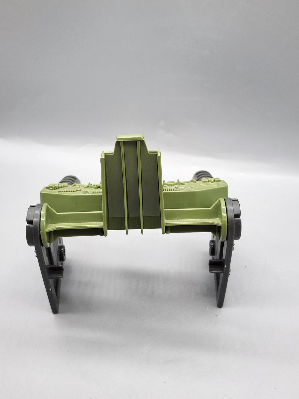 Green Gun Seat Accessory Plastic Toy Action Figure Military Loose Dual Cannon