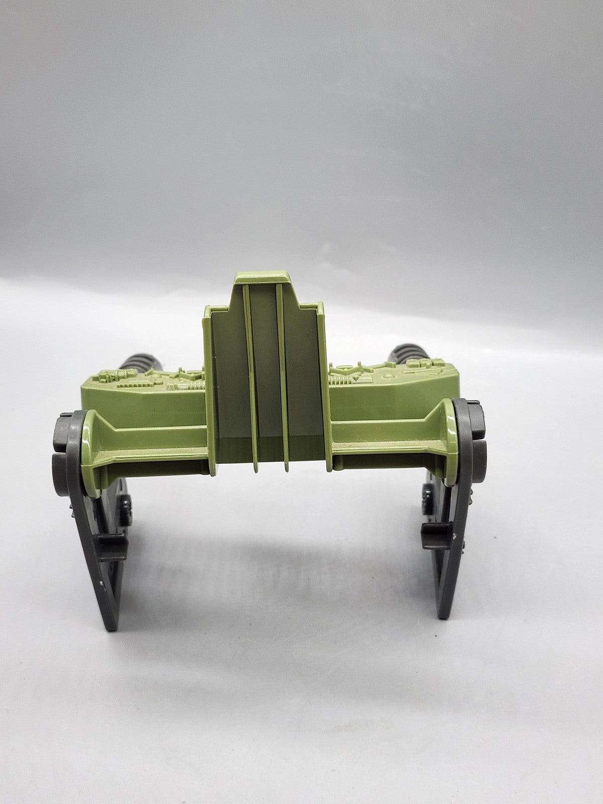 Green Gun Seat Accessory Plastic Toy Action Figure Military Loose Dual Cannon
