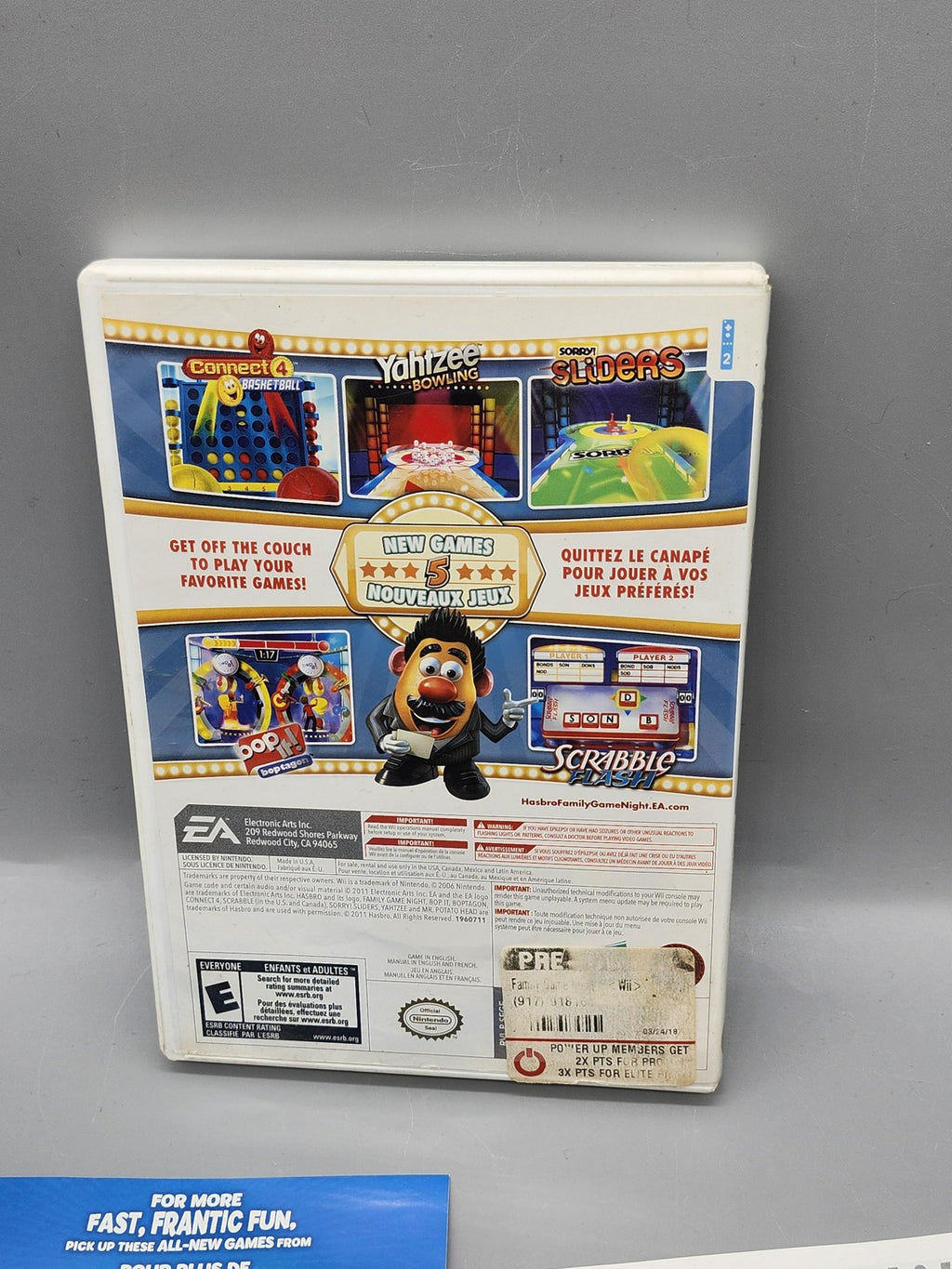 Family Game Night 4 The Game Show Nintendo Wii Game CIB EA NTSC-U/C E 2011
