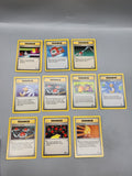 Vintage Pokémon Trainer Card Lot WOTC Base Set Team Rocket 9 Cards Pokemon