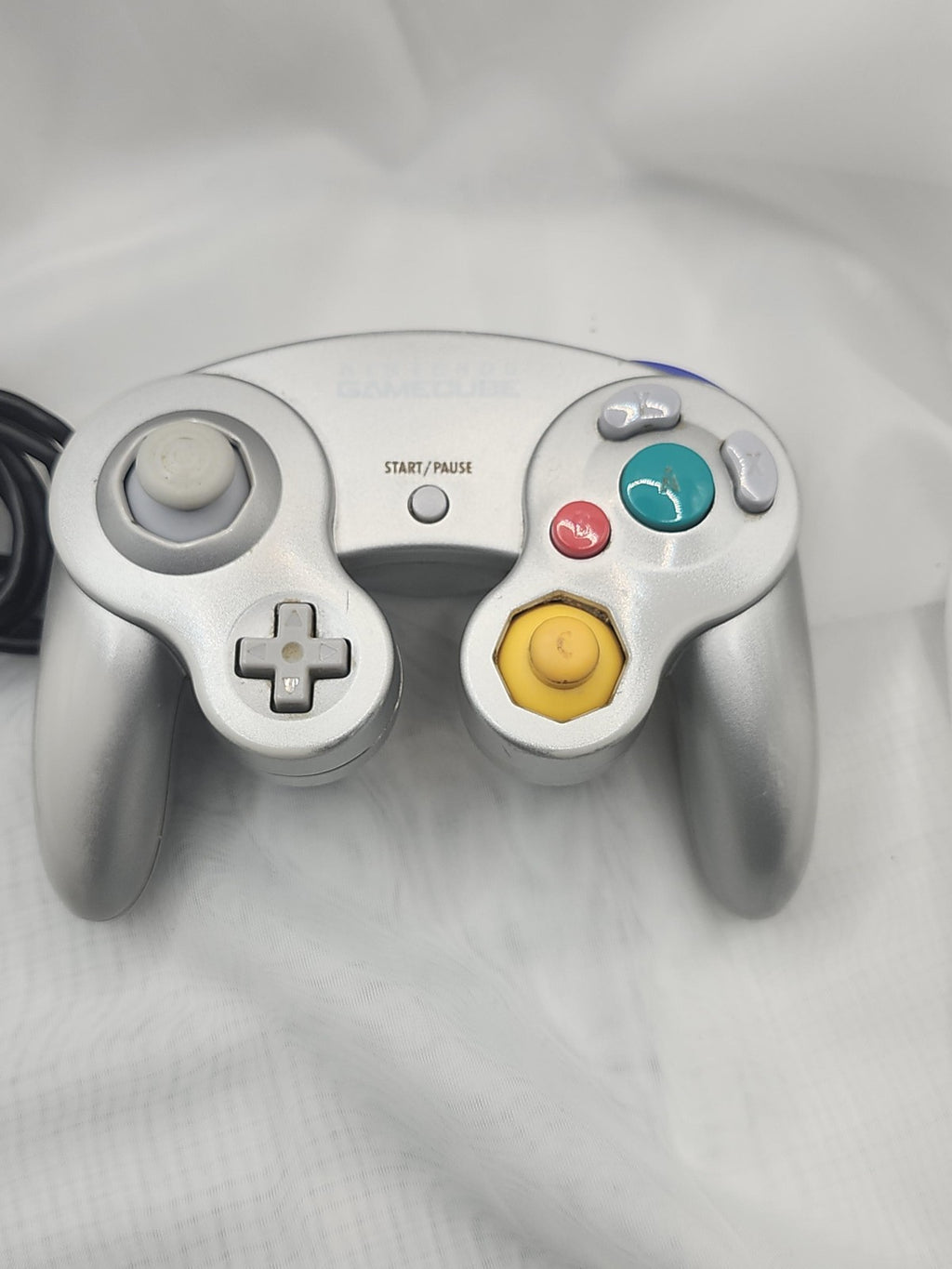 Nintendo GameCube Silver Wired Controller DOL-003 For Wii Panasonic Q OEM