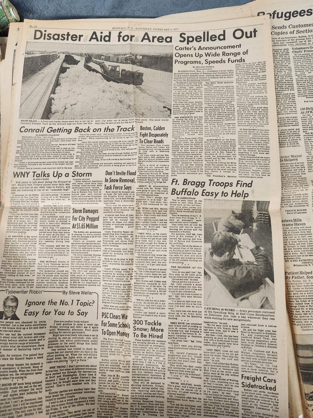 Vintage 1977 Buffalo Evening News Blizzard of '77 Special Magazine Newspaper...