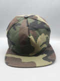 Vintage New Era Hat Cap Snap Back Mens One Size Woodland Camo Army USA 90s