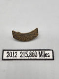 Harley-Davidson HOG Mileage Lapel Pin Patch 2012 215,860 Miles Bronze White
