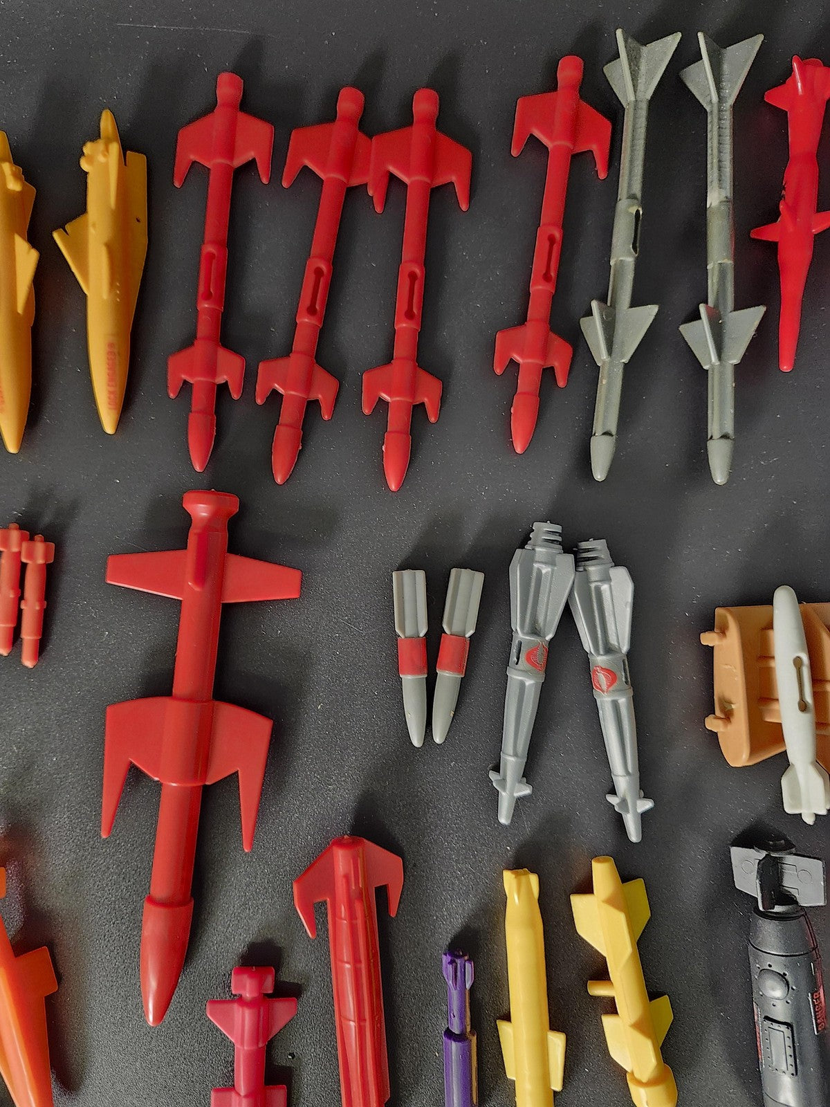 Gi Joe Action Figure Accessories Mixed Lot Missiles Bombs Plastic Toy Loose