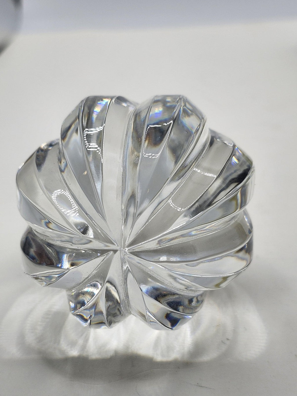 Unmarked Clear Glass Swirl Decanter Stopper Replacement Decorative Barware