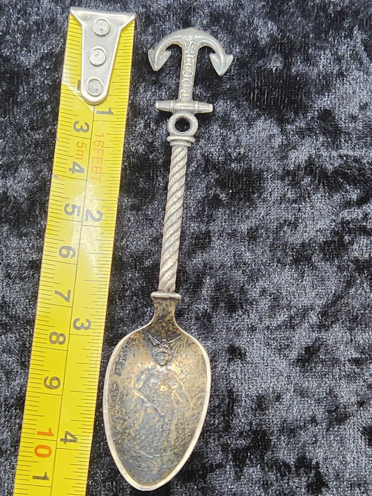 Vintage Rogers 1893 World's Fair Chicago IL Souvenir Spoon Small Silver Tone