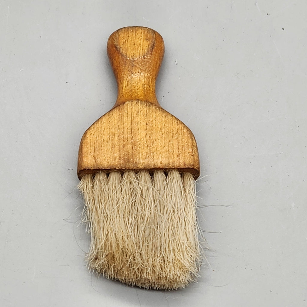 Vintage Wooden Barber Neck Duster Brush Barbershop Tool