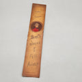 Vintage Buckhorn Canada Leather Bookmark Mountie Here's Where I Fell Asleep