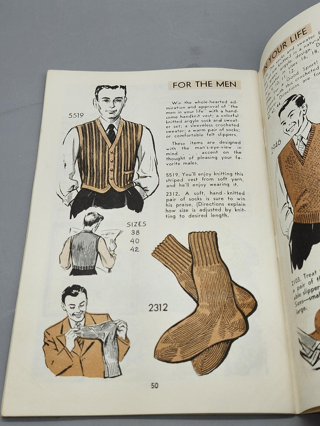 Vintage 1955 Needlework Album Buffalo Evening News PB Sewing Crochet Patterns