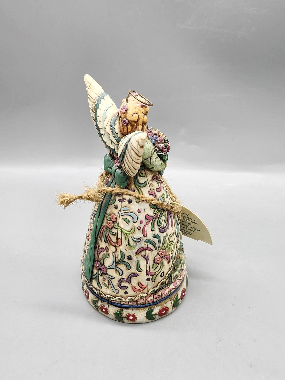 Jim Shore Heartwood Creek Archangel Figurine New Beginnings Flowers Beige Decor
