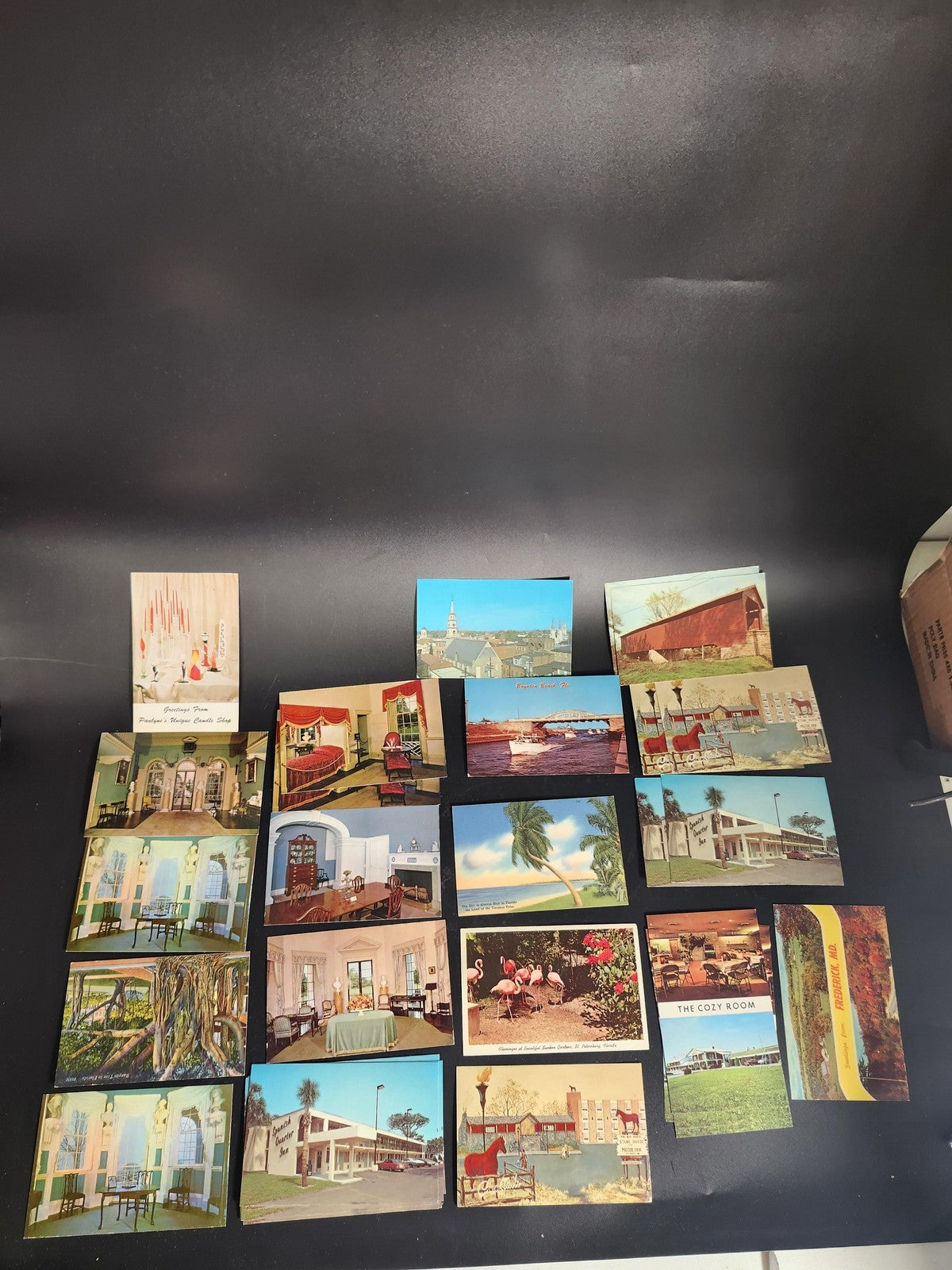 Vintage 1960s US Travel Chrome Postcards Lot 33 Motels Hotels Florida Roadside