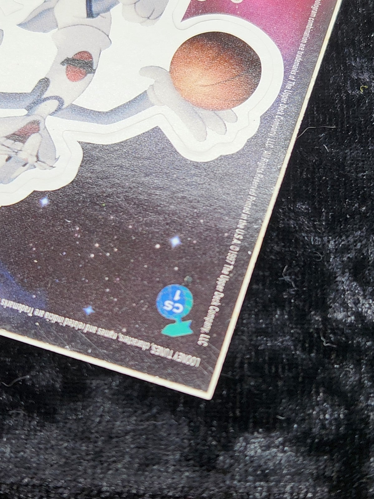1997 Upper Deck Space Jam Cosmic Showdown CS1 Bugs Bunny Sticker Card