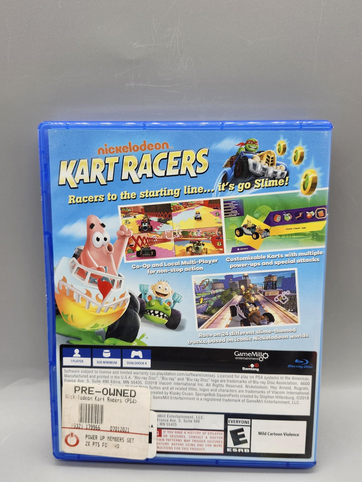 Nickelodeon Kart Racers PlayStation 4 PS4 Game E Red Mile NTSC-U/C Disc Racing