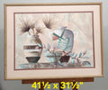 Vintage 1989 Windsor Art “Still Life” Framed Wall Art Signed C. Lee 41.5 x31.5