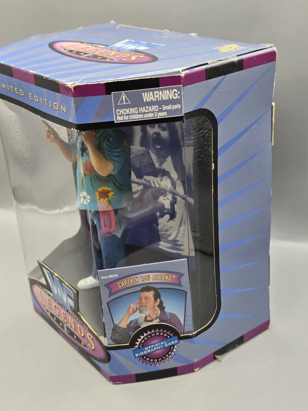 WWF Legends Series 1 Captain Lou Albano Limited Edition Figure Boxed Jakks