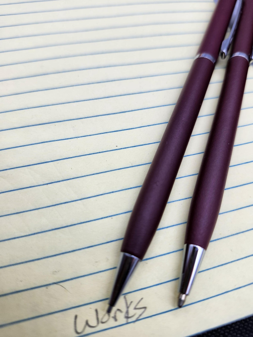 Vintage Quill Ballpoint Pen Sets Lot 2 Arpege Chanel No 5 Fresh Mark Burgundy