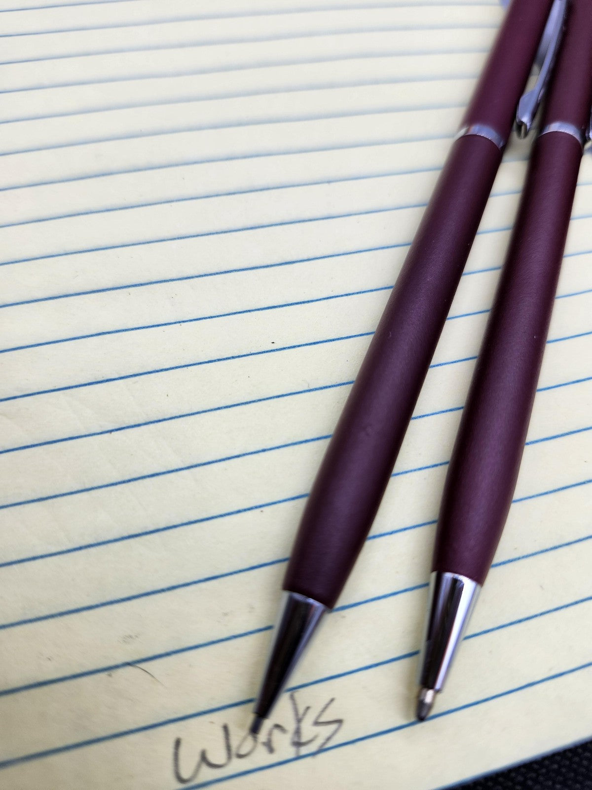 Vintage Quill Ballpoint Pen Sets Lot 2 Arpege Chanel No 5 Fresh Mark Burgundy