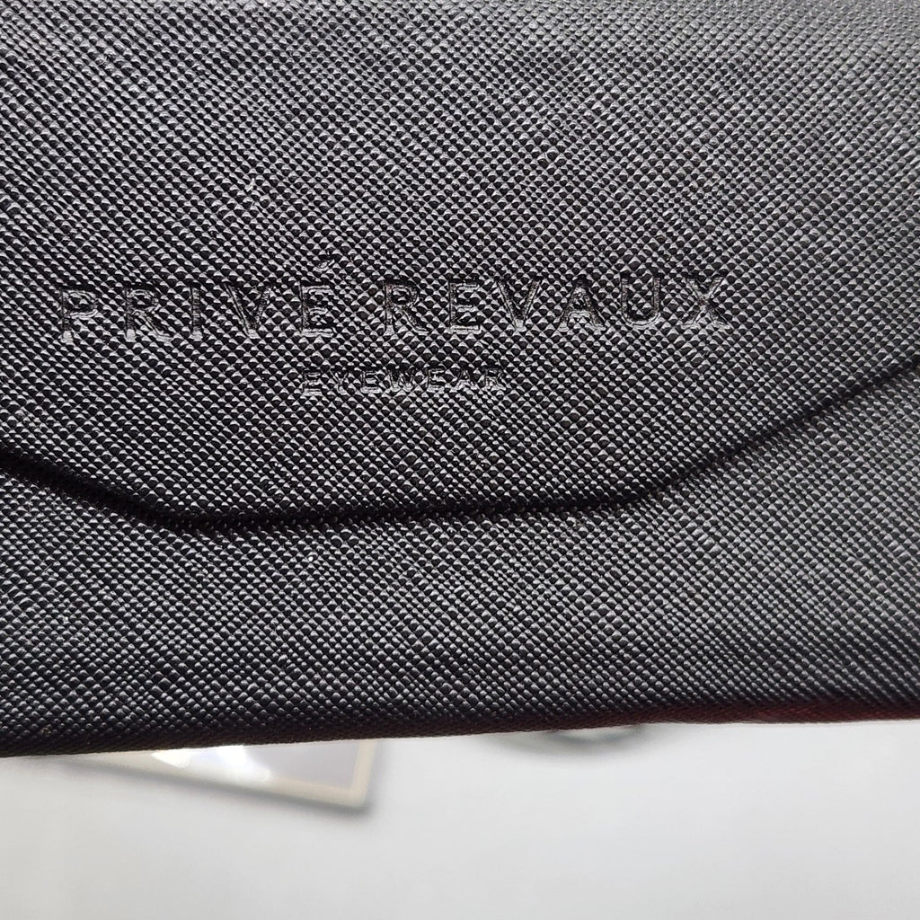 Privé Revaux Eyeglasses Black Striped Womens Intuitive C91 52-20-140 Square