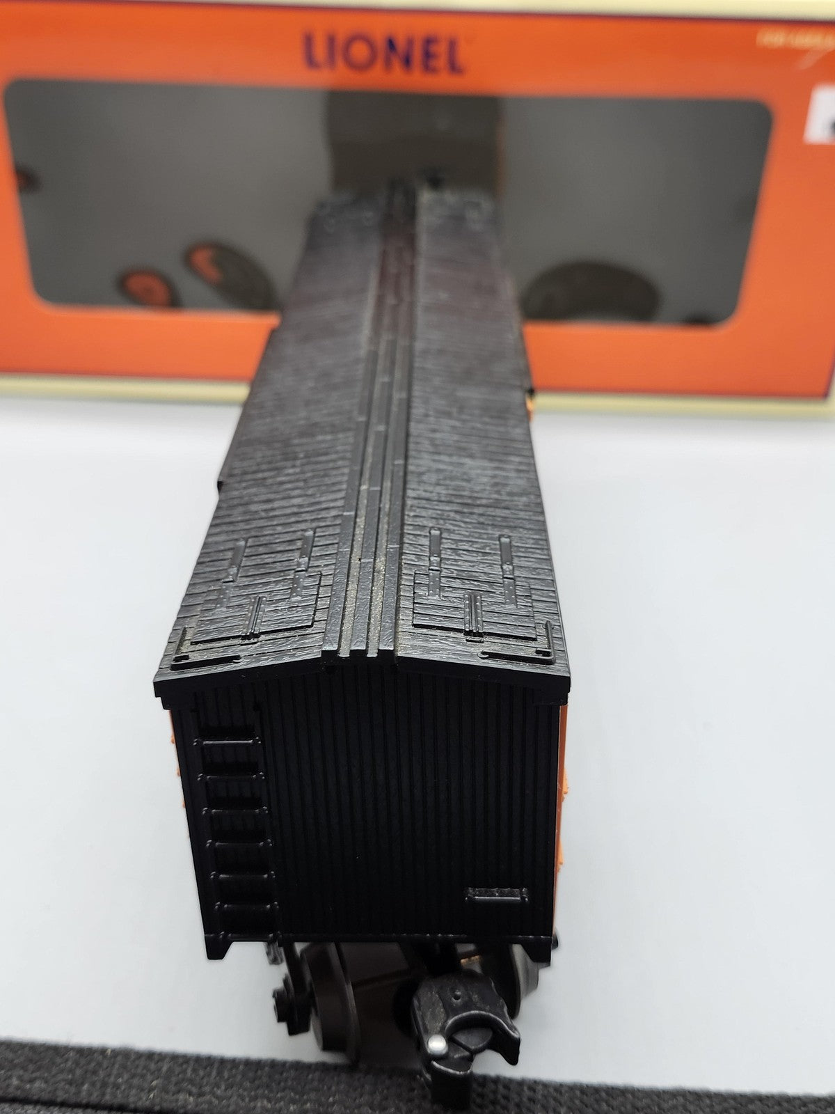 Lionel O Gauge Santa Fe Wood-Sided Reefer Refrigerator Car 6-26169 Orange ATSF
