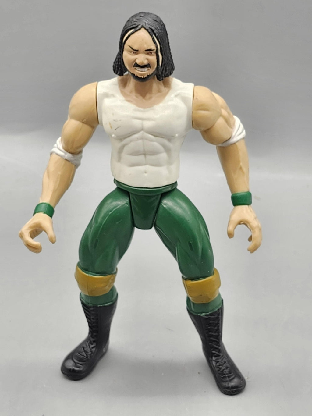 Vintage 1997 WWF Savio Vega Action Figure 5in JAKKS Pacific Wrestler Toy