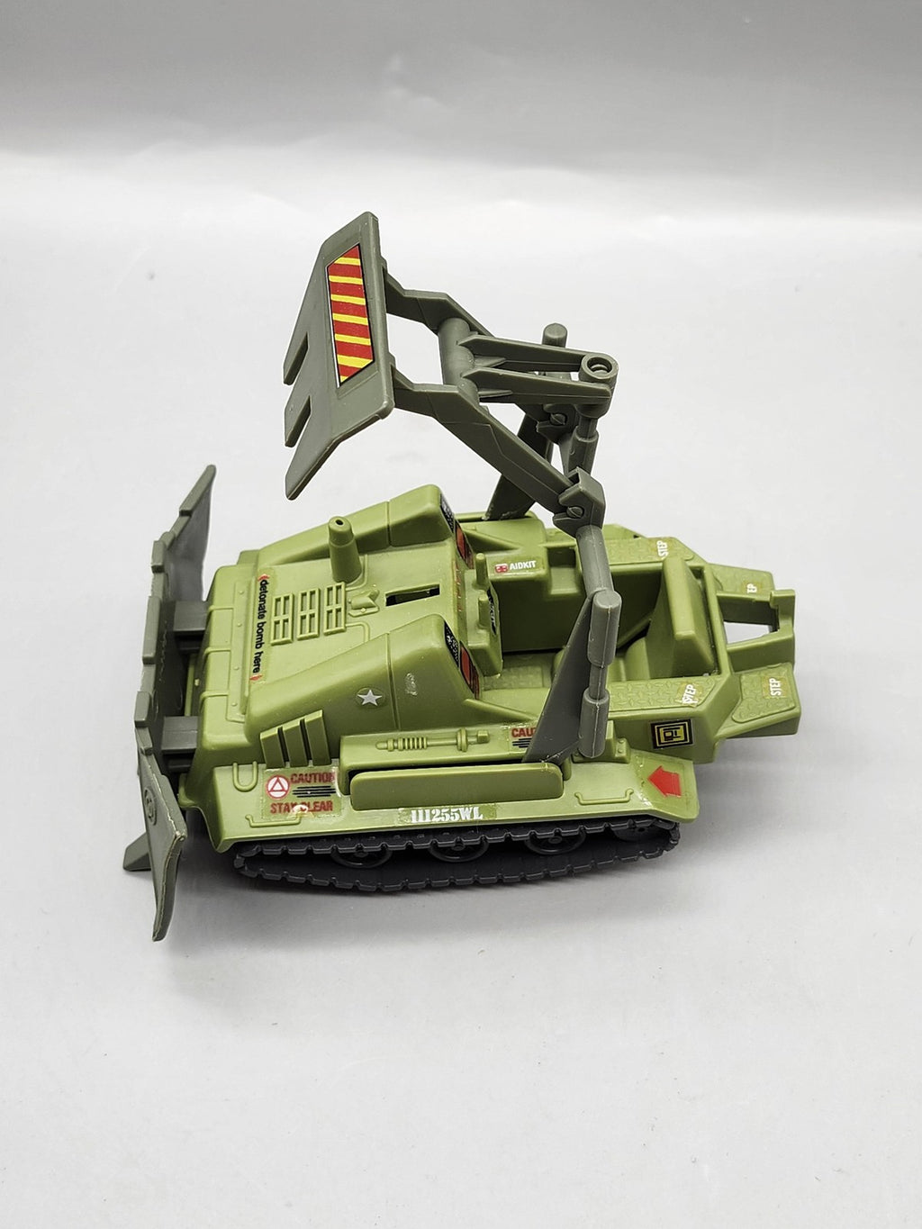 Vintage 1985 Hasbro G.I. Joe Bomb Disposal Car Plastic Toy Green Vehicle Loose