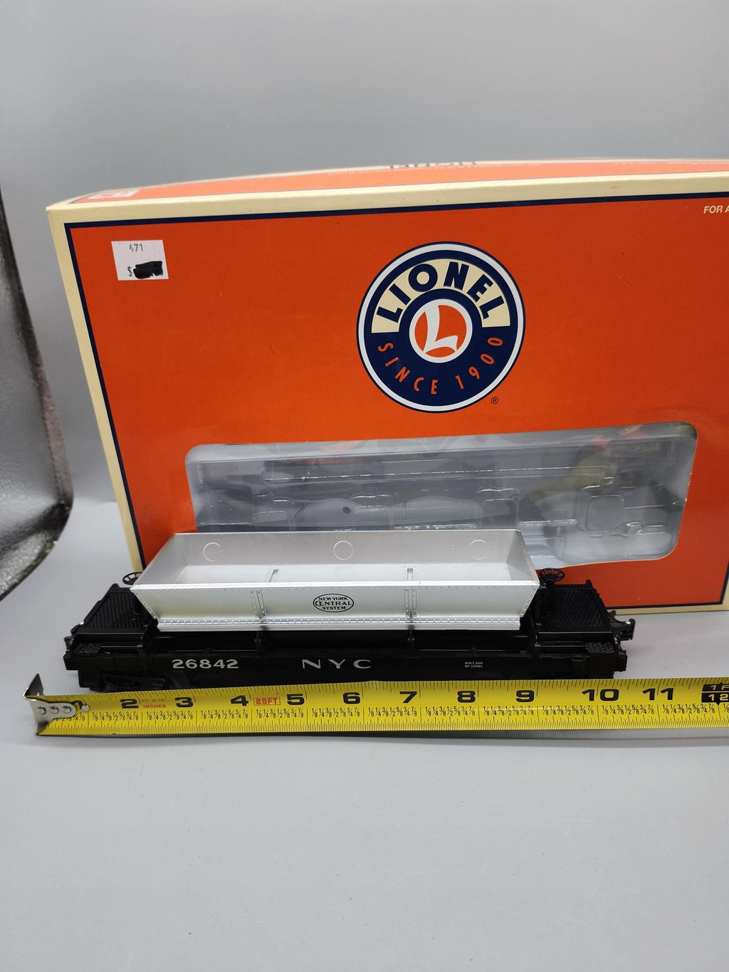 Lionel 6-26842 NYC Operating Coal Dump Car O Gauge O Scale Box NY Central