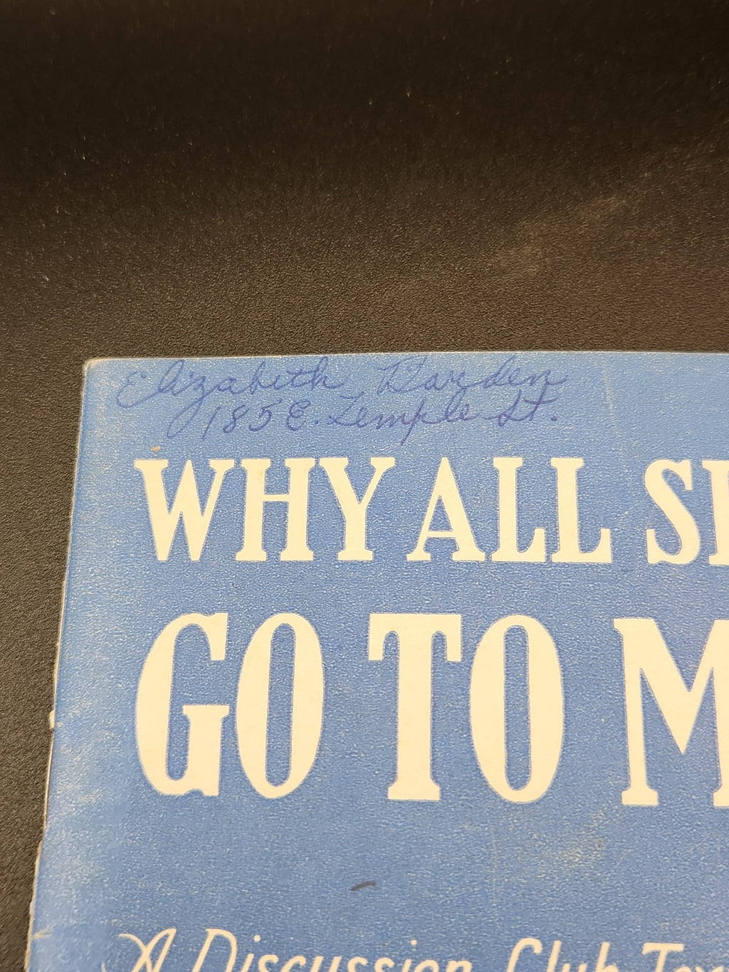 1940 Why All Should Go To Mass Rev Edward M Betowski Catholic Discussion Booklet