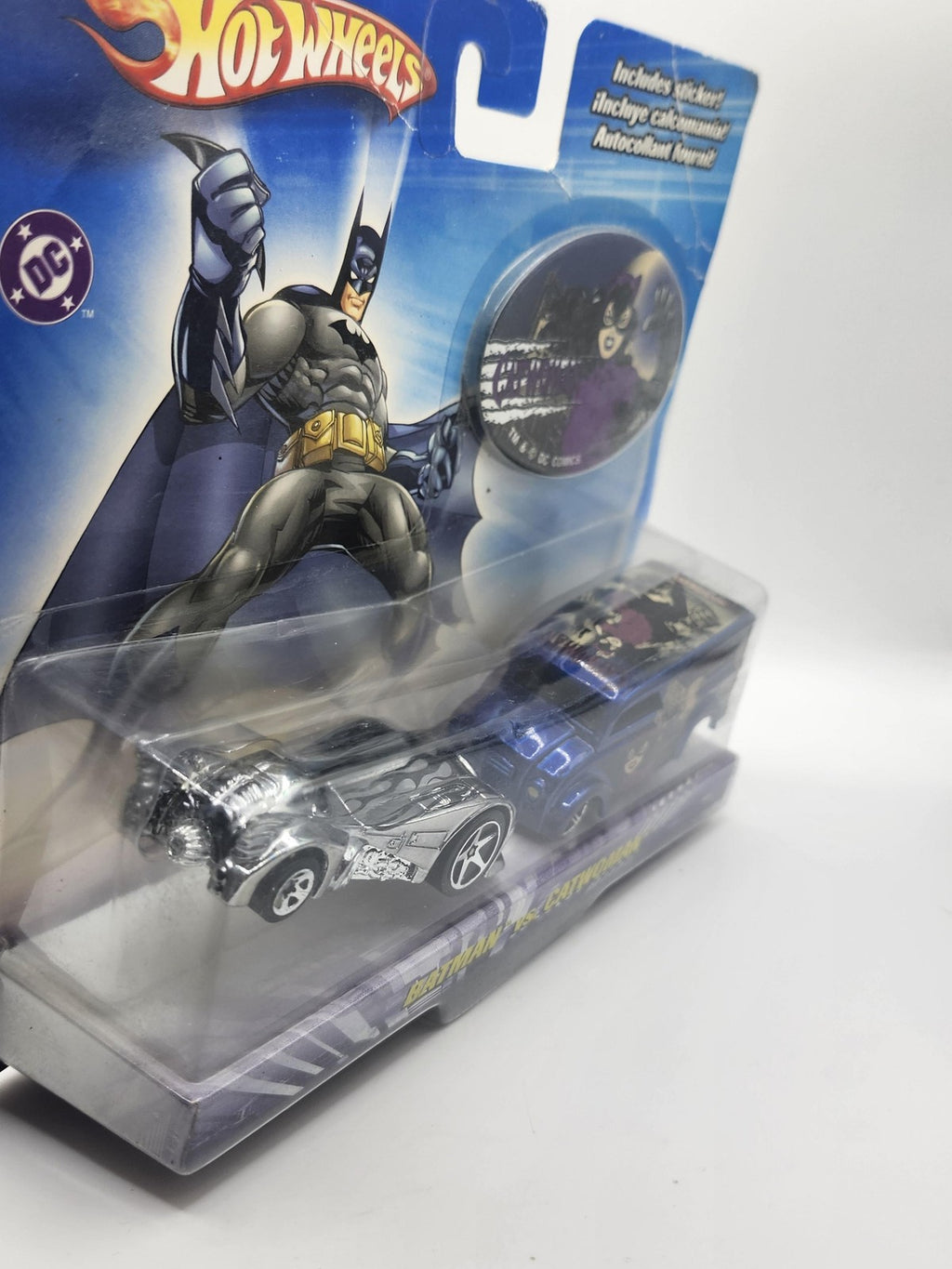 Vintage Hot Wheels Batman Vs Catwoman 1:64 Diecast Car 2-Pack New Carded