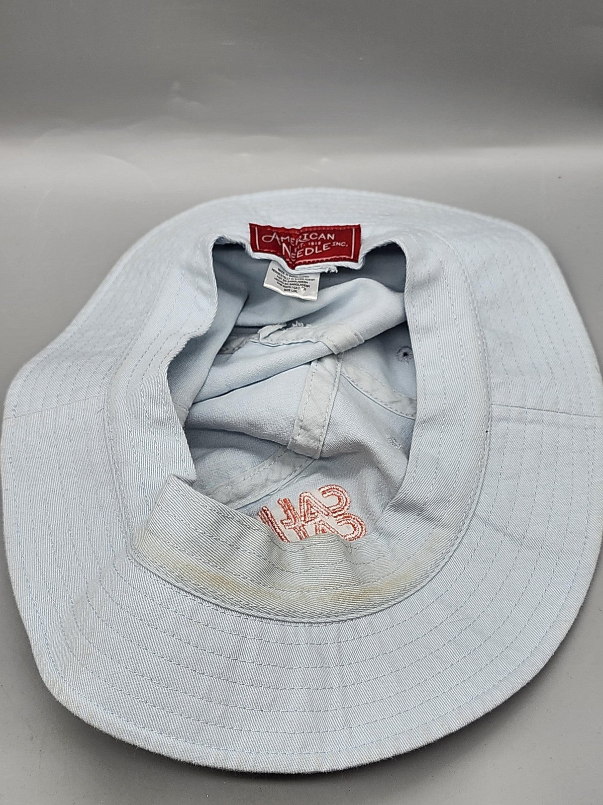 American Needle California Hat Bucket Fitted Mens L Blue Twill Beach Summer