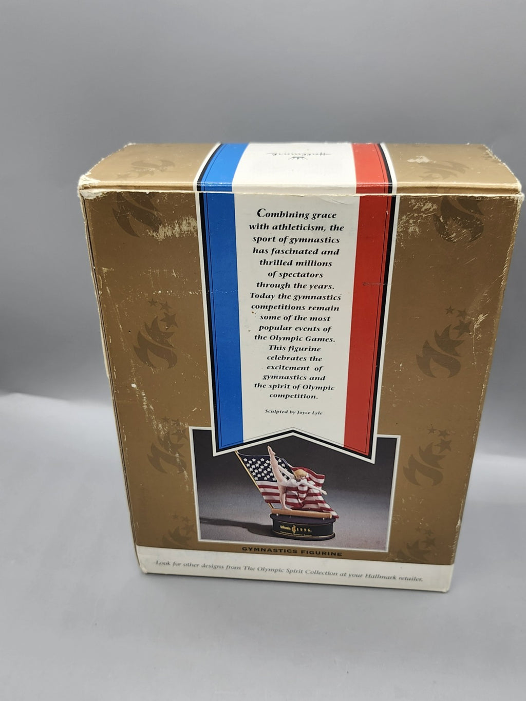 Hallmark Atlanta 1996 Olympic Spirit Gymnastics Figurine w/ Box USA Flag