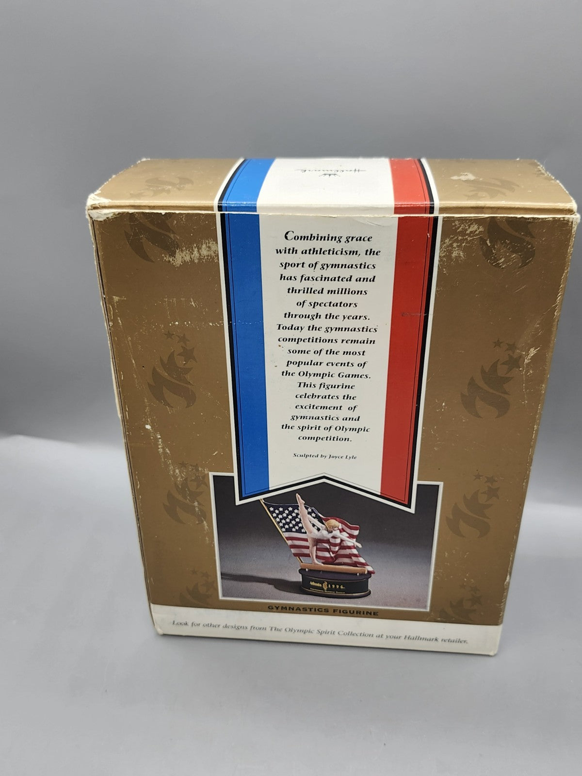 Hallmark Atlanta 1996 Olympic Spirit Gymnastics Figurine w/ Box USA Flag