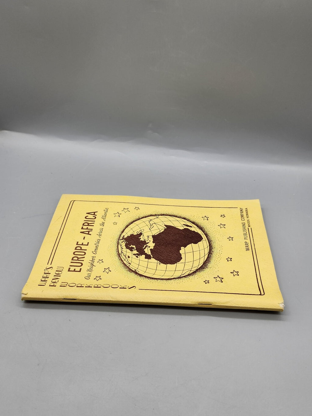 Vintage Europe-Africa Workbook Arco Yellow PB School Geography Warp USA 1959