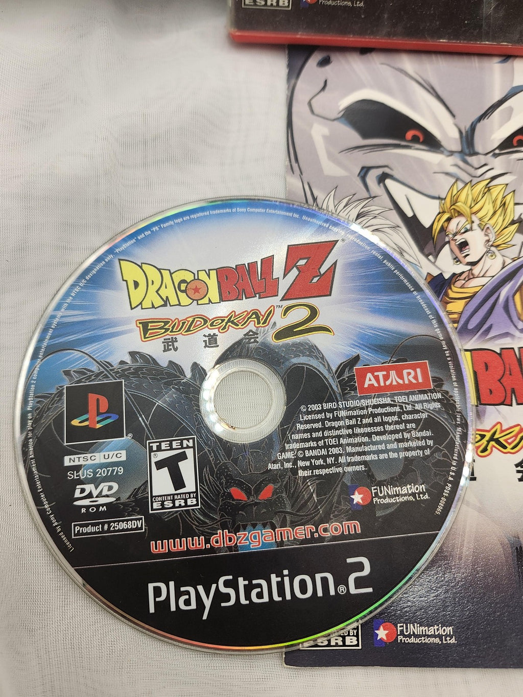 Dragon Ball Z Budokai 2 Sony PlayStation 2 Game CIB Atari NTSC-U/C 2003 T