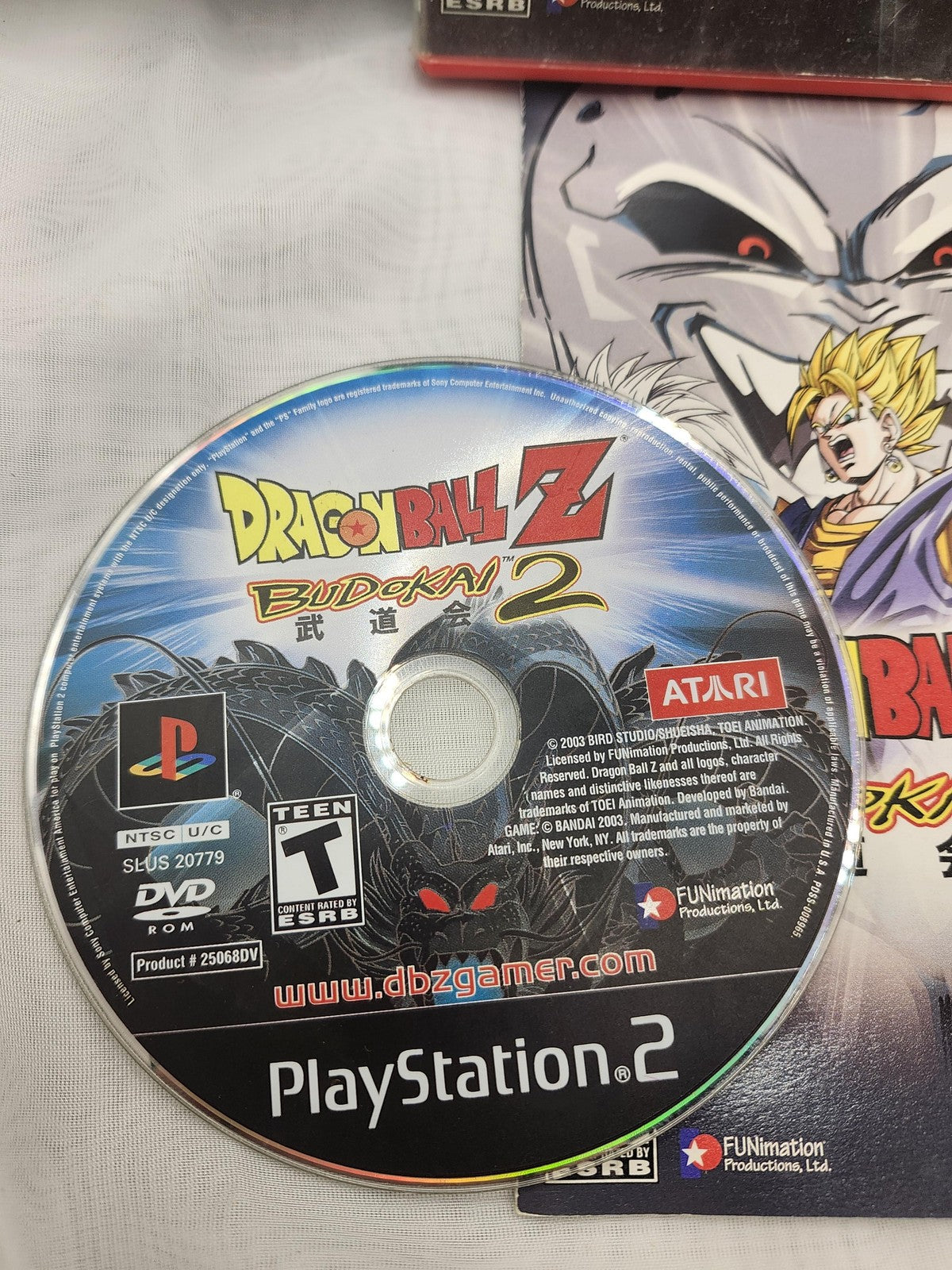 Dragon Ball Z Budokai 2 Sony PlayStation 2 Game CIB Atari NTSC-U/C 2003 T