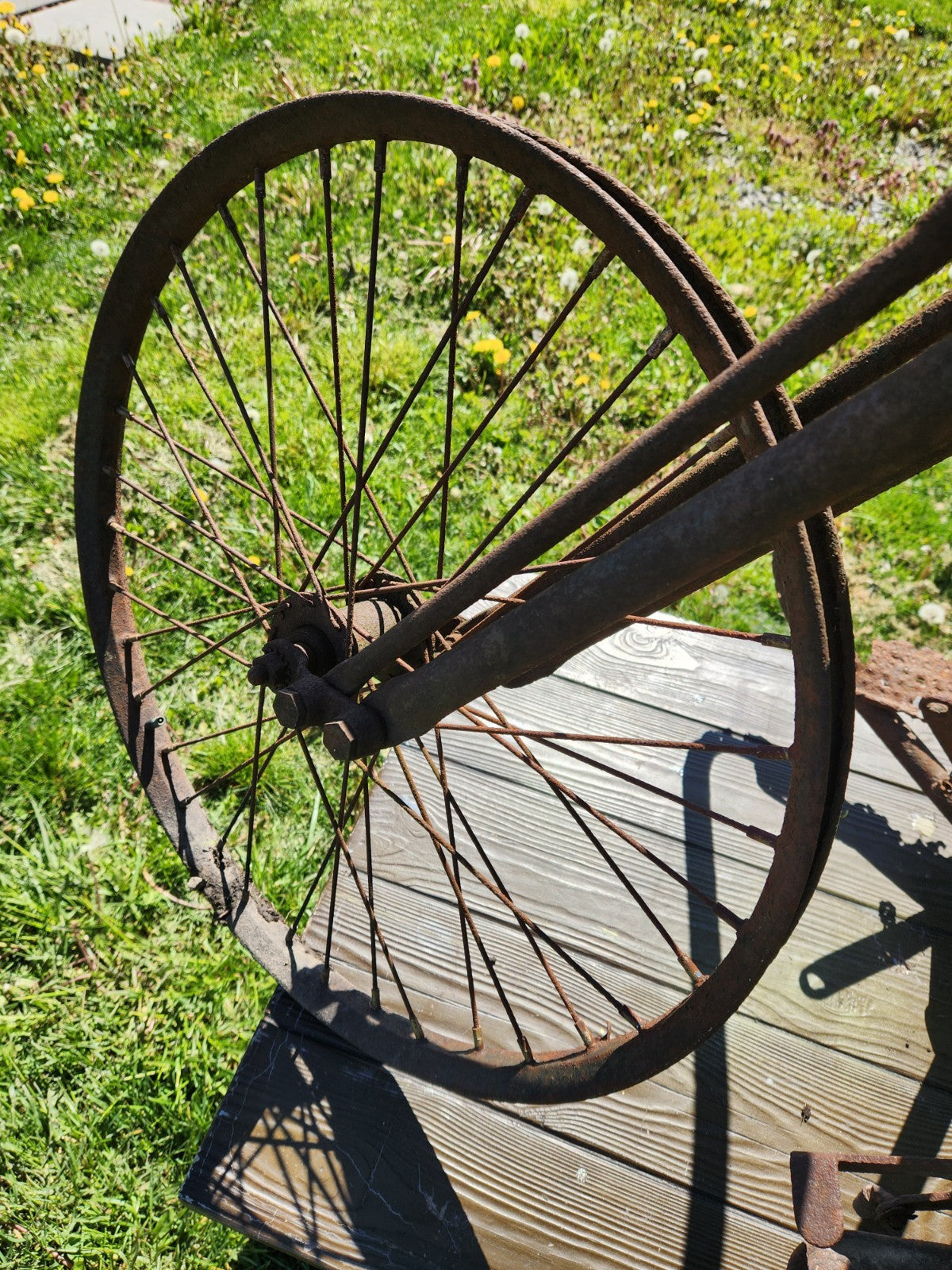 Antique SIMPLEX Early Motorcycle /  Bicycle Frame Springer Fork  Project 1930S