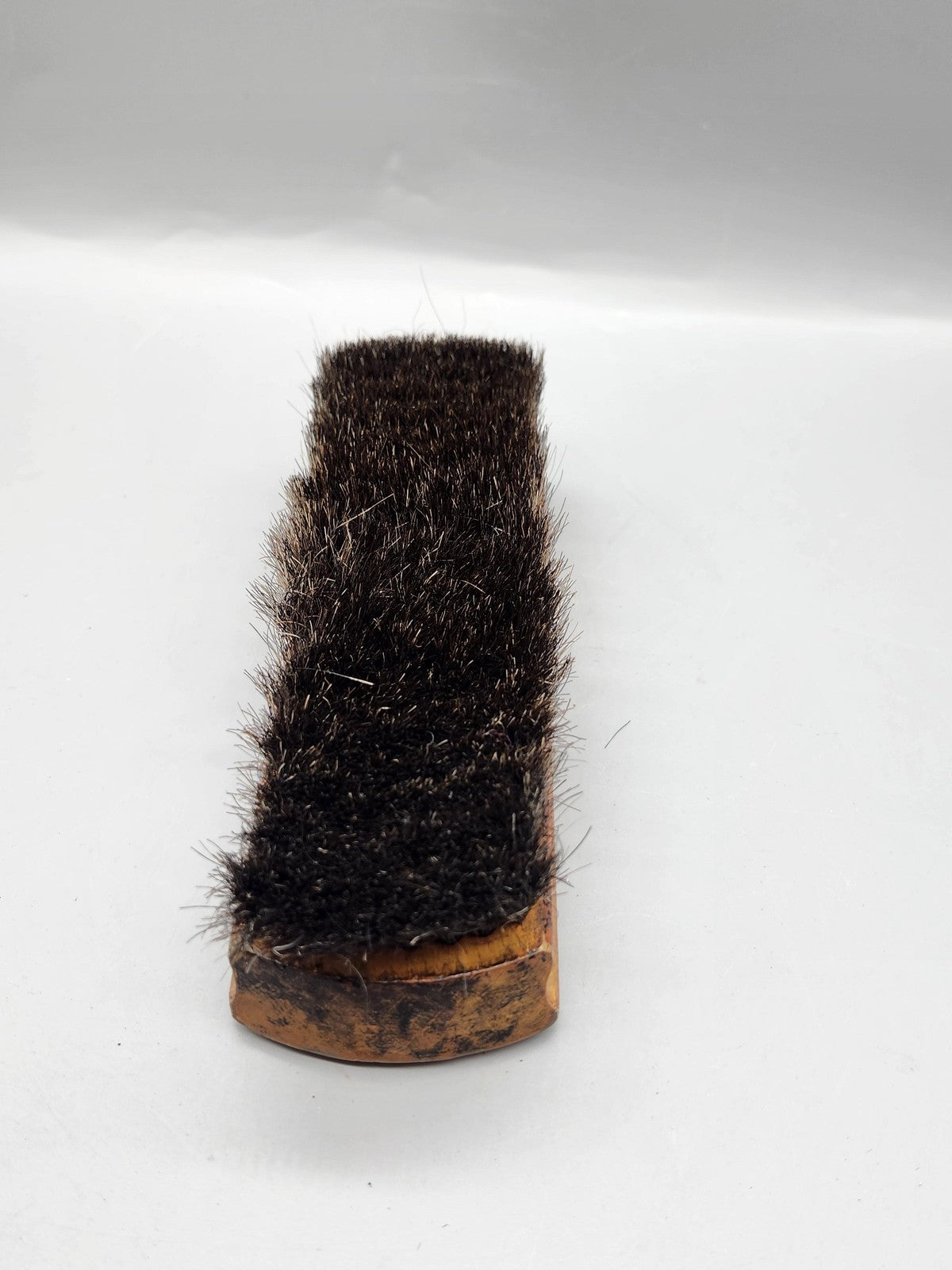 CPC Wood Handle Horsehair Fabric Brush Brown Handheld Cleaning Tool Dusting